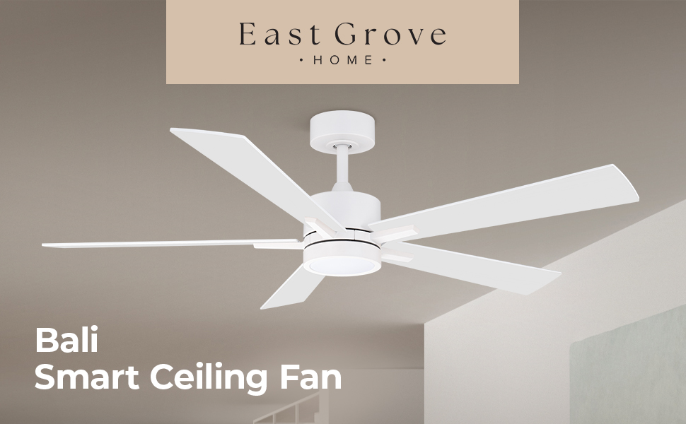 East Grove Home Bali 5-Blade Smart Ceiling Fan - A Plus Content 1