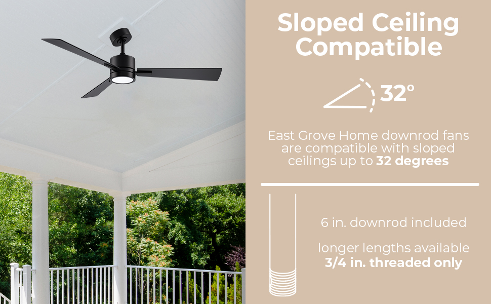 East Grove Home Breeze 3-Blade Smart Ceiling Fan - A Plus Content 5