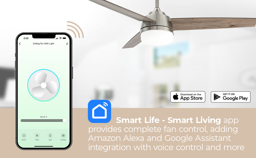 East Grove Home Gale Smart Ceiling Fan - A Plus Content 3