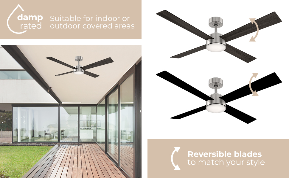 East Grove Home Santorini Smart Ceiling Fan - A Plus Content
