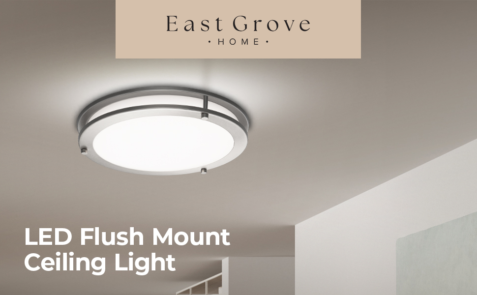 East Grove Home Builder Essential Axis LED Flushmount - A Plus Content 1