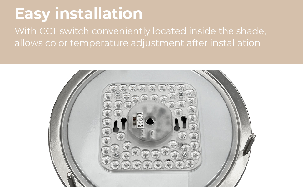 East Grove Home Builder Essential Axis LED Flushmount - A Plus Content 4