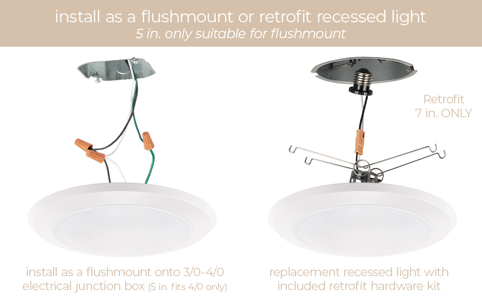 East Grove Home Builder Essential Disc LED Flushmount - A Plus Content 4