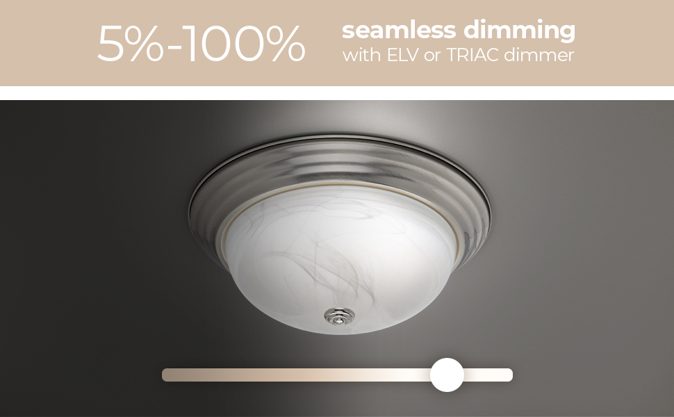 East Grove Home Builder Essential Dome LED Flushmount - A Plus Content