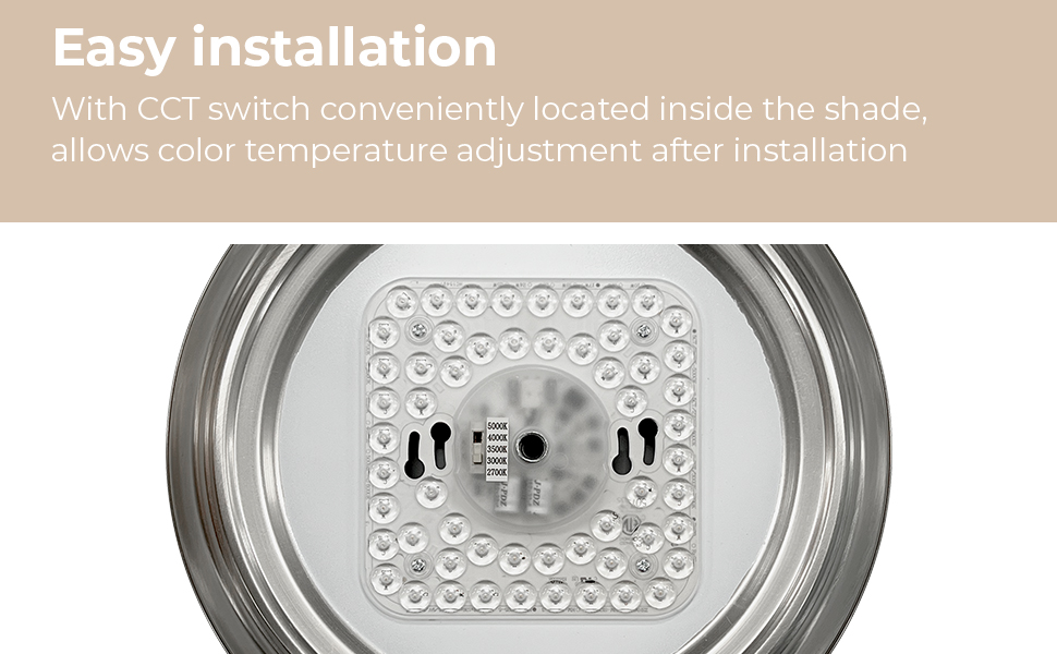 East Grove Home Builder Essential Dome LED Flushmount - A Plus Content 4