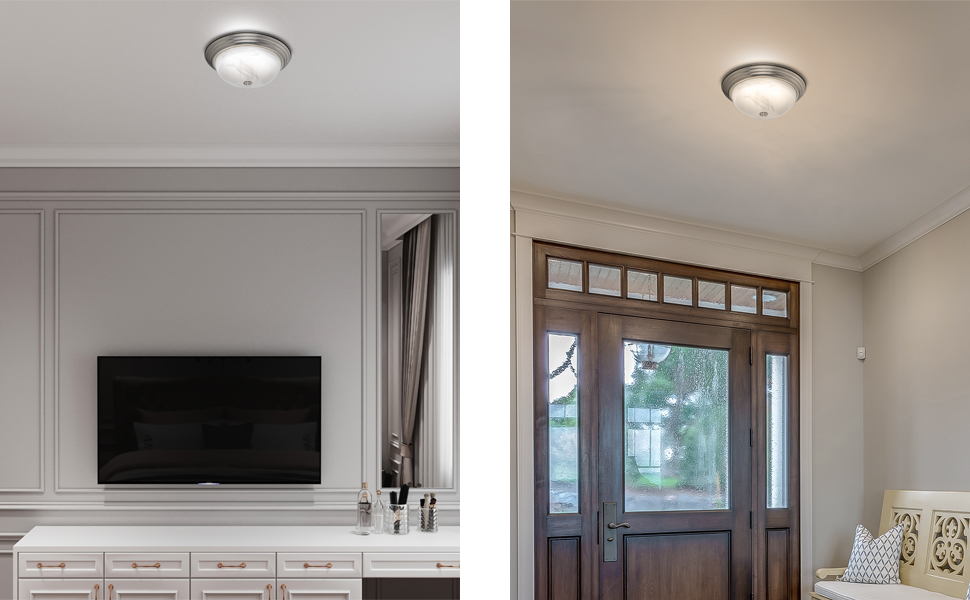 East Grove Home Builder Essential Dome LED Flushmount - A Plus Content 5