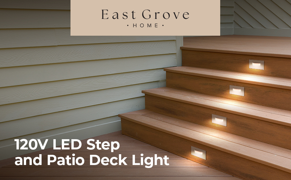 East Grove Home Horizontal LED Step Light - A Plus Content 1