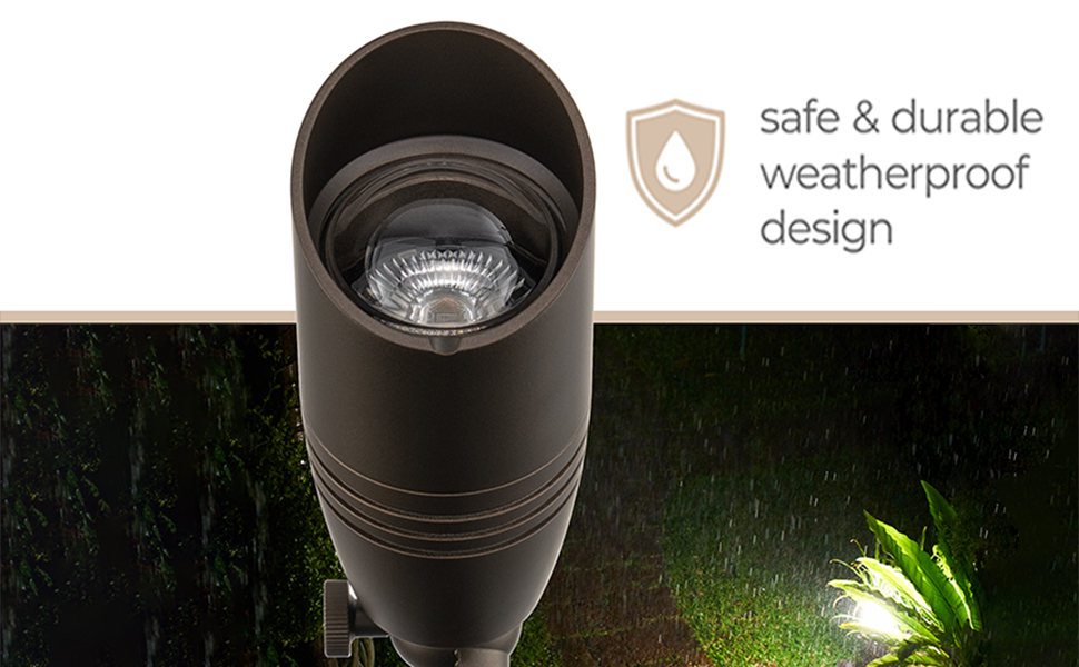 East Grove Home Amped 12V Landscape Long Cowl Accent Light - A Plus Content 4b