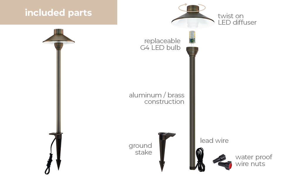 East Grove Home Amped 12V Landscape Path Light - A Plus Content 2