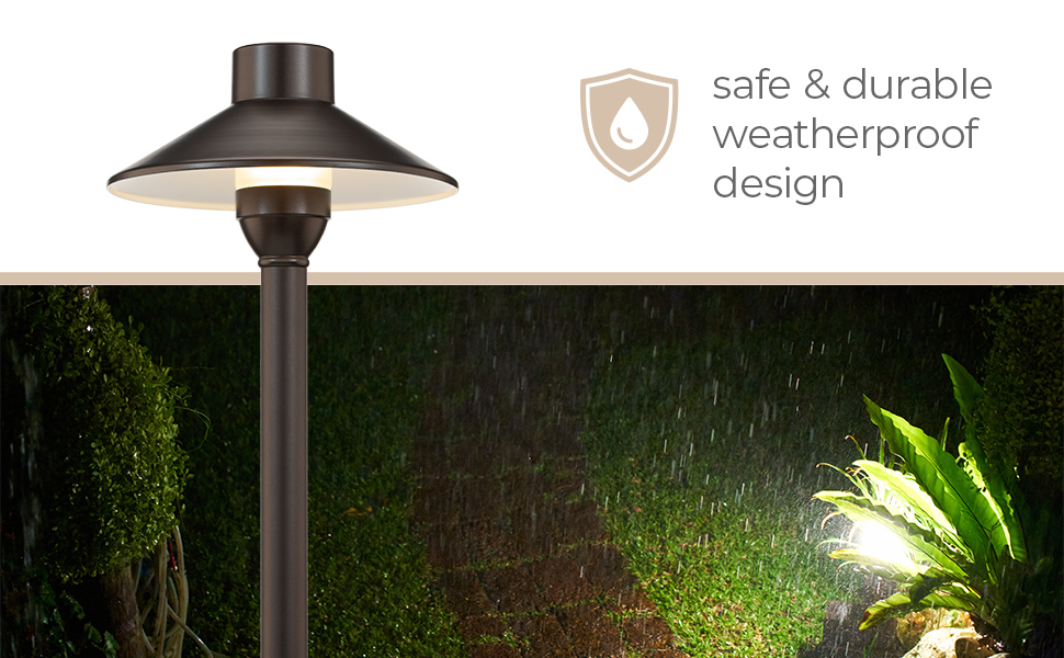 East Grove Home Amped 12V Landscape Path Light - A Plus Content 4b