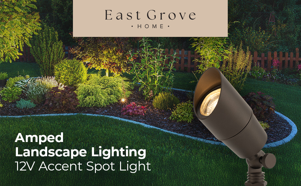 East Grove Home Amped 12V Landscape Accent Light - A Plus Content 1
