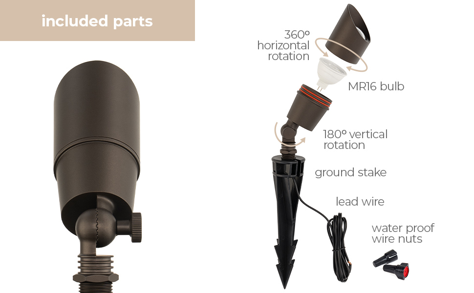 East Grove Home Amped 12V Landscape Accent Light - A Plus Content 2