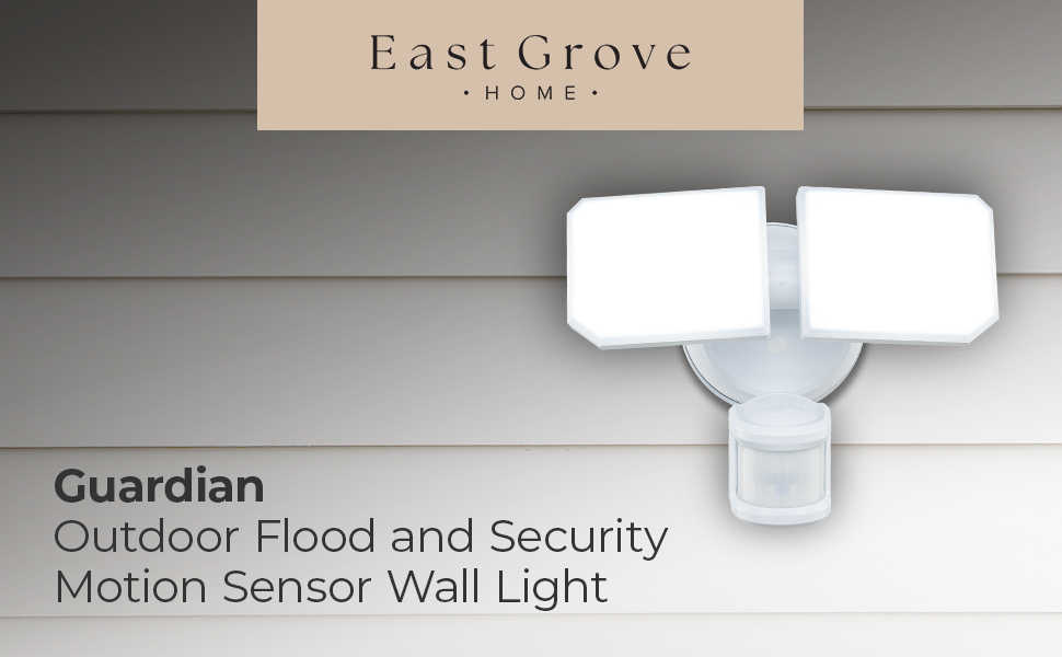 East Grove Home Guardian Flood and Security Light - A Plus Content 1