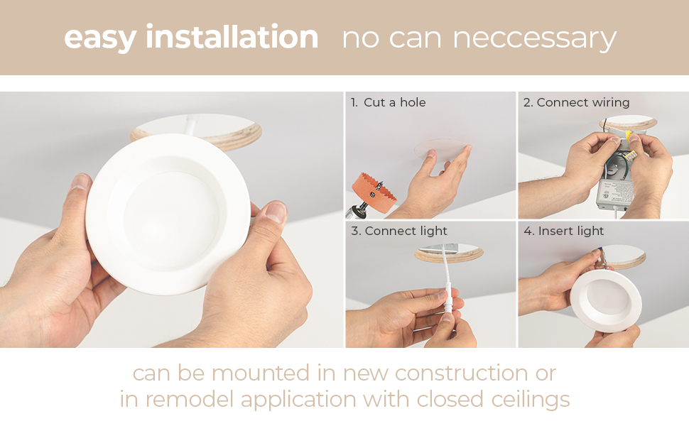 East Grove Home Builder Essential Regressed Recessed Light - A Plus Content 2