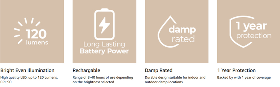 East Grove Home Campura Rechargeable Table and Camping Lamp - A Plus Content 4