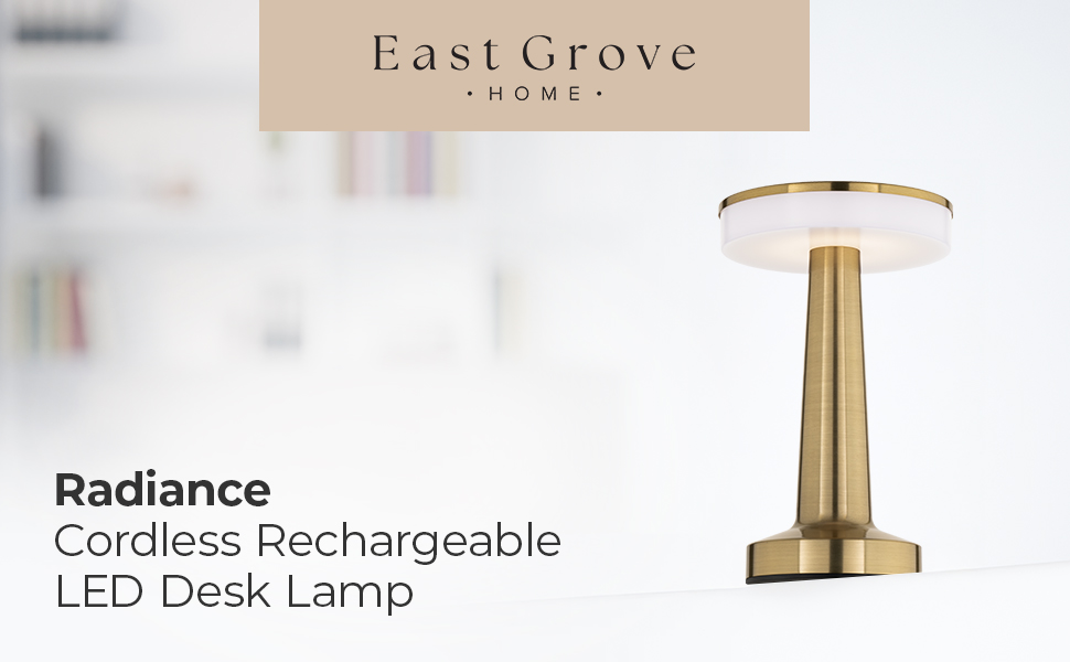 East Grove Home Radiance Rechargeable Table Lamp - A Plus Content 1