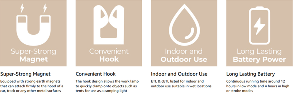 East Grove Home WorkLite Pro LED Flashlight - A Plus Content 4