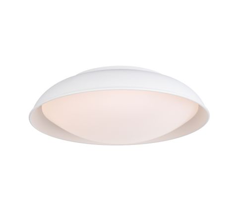 Orb Advantage LED Round Flush Mount with Bright White Acrylic Shade