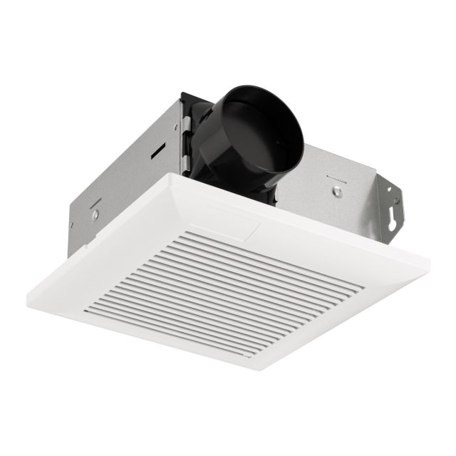 Builder Essentials Square Exhaust Fan with White Grille 50CFM 3in Exhaust Pipe
