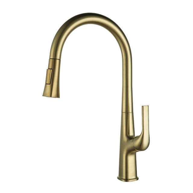 PureFlow Comfort Handle Faucet with High Arc and Pull Down 2-mode Sprayer or Stream Head