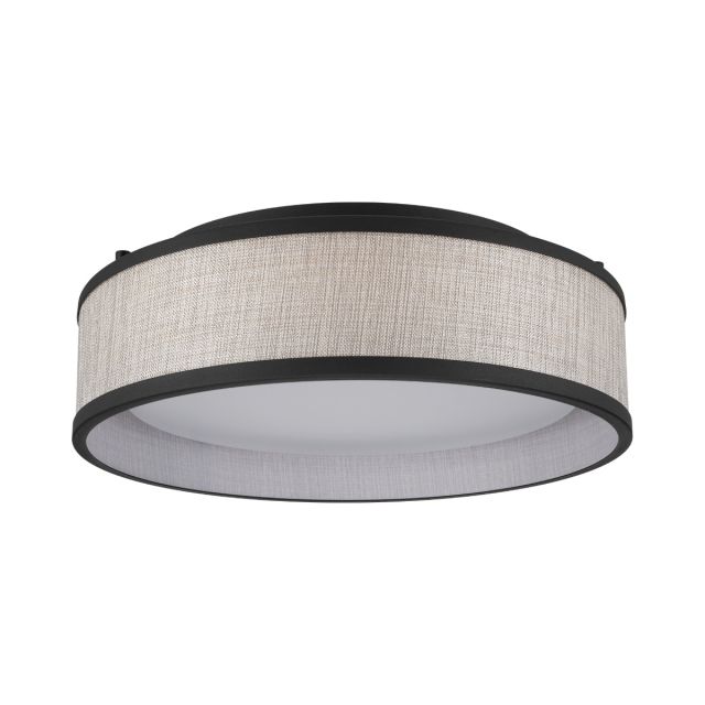 Fabrise 15in LED Flush Mount with Fabric Shade