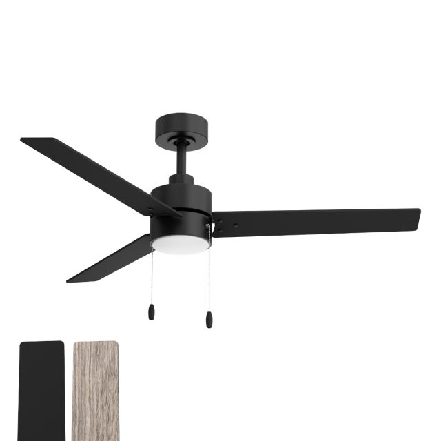 Hertitage 3-Blade Pull Chain Ceiling Fan with Reversible Blades