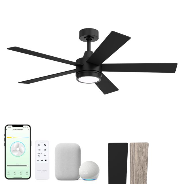 Vantage 5-Blade Smart Ceiling Fan with Reversible Blades