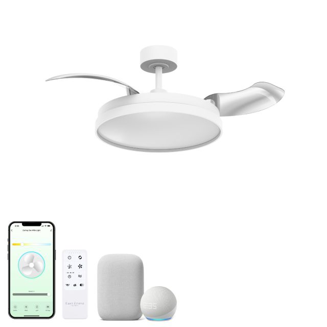 Loft 3-Blade Smart Fandelier with Retractable Blades