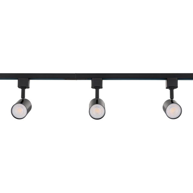 Amped 3-Light 48in Field Cuttable LED Track Lighting Kit with 3 LED 3000K Warm White Track Heads