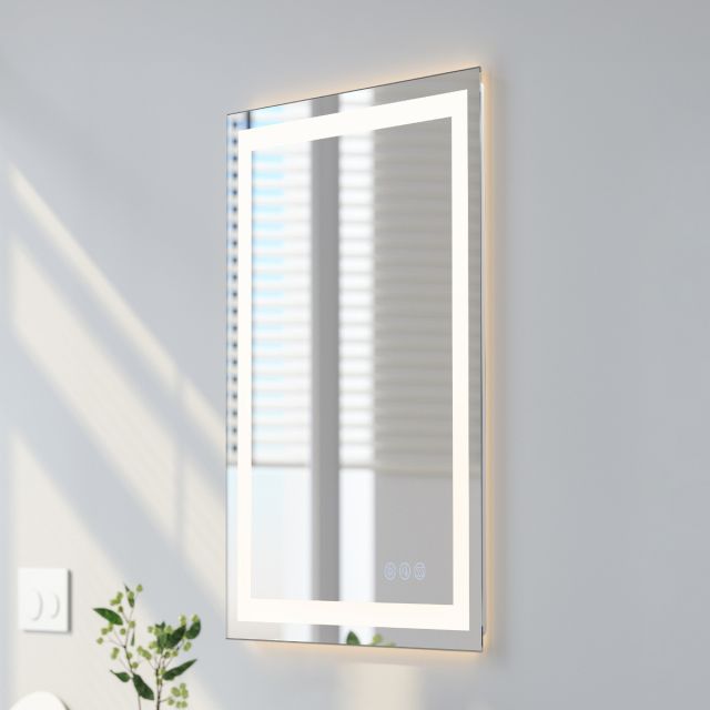 Corona Front and Back Illuminated Rectangular LED Frameless Mirror