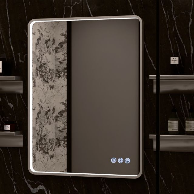 Lucid Front Illuminated Rectangular LED Mirror with Edge Frame