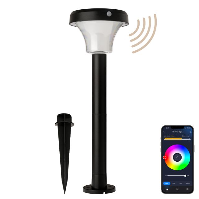 IntelliPath Solar Smart LED Landscape Path or Fence Post with Linkable IR Motion Sensor and Daylight Sensor