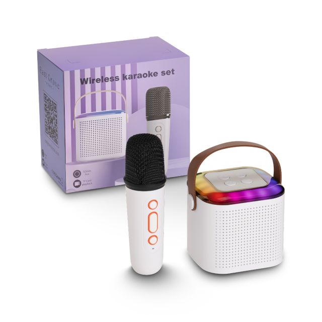 Encore Wireless Karaoke Speaker 500MaH USB-C Rechargeable with Microphone