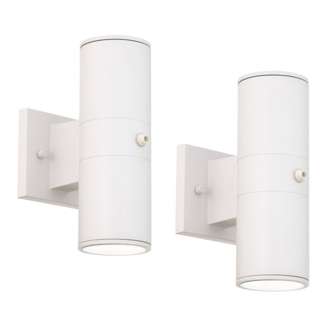 Heritage 10in Outdoor Wall Tube with Up and Down Light (Pack of 2)